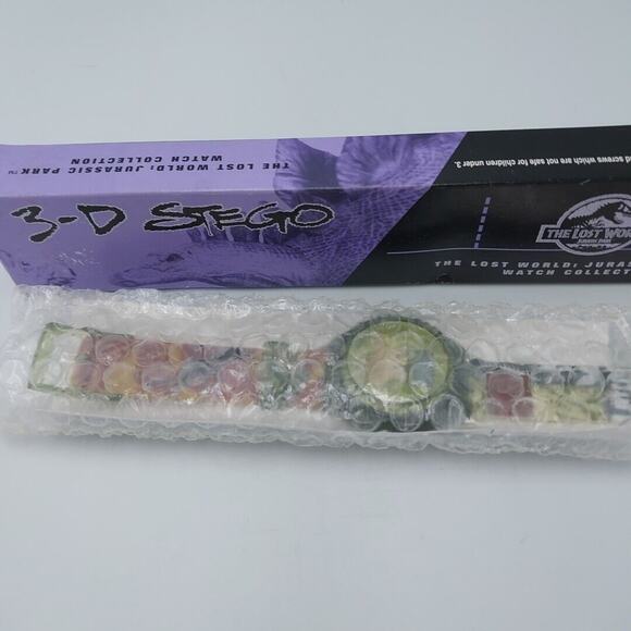 1997‎ Burger King The Lost World Jurassic Park Watch Collection 3-D Stego MIB - Picture 2 of 3